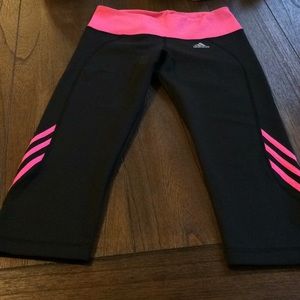 Adidas Capri Length Three Stripe Leggings